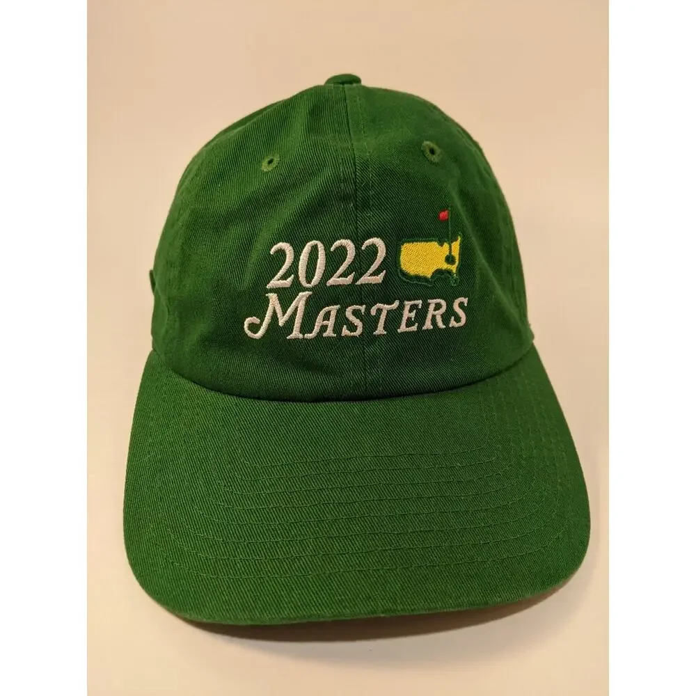 2022 Masters Green Cotton‎ Hat Cap AUGUSTA NATIONAL GOLF American Needle EUC